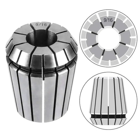 Close-up of a single collet from 26 Piece ER32 Spring Collet Set For CNC Engraving Machines And Milling Lathes Pro Grade Workholding Tooling.