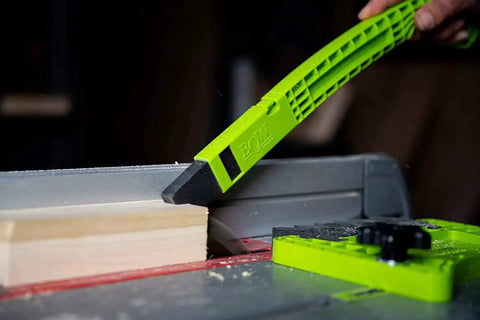 PushPRO PP1 Push Stick For Table Saws With EVA Tipped Push Block That Reduces Vibration And Improves Material Grip For Cleaner Cuts