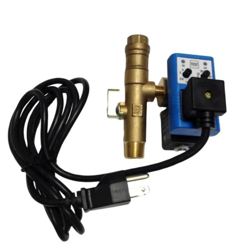 Ultimate Timed Electric Auto Drain With Strainer For Condensate Valve In HVAC Systems One Quarter Inch Orifice LED Indicator And Test Button