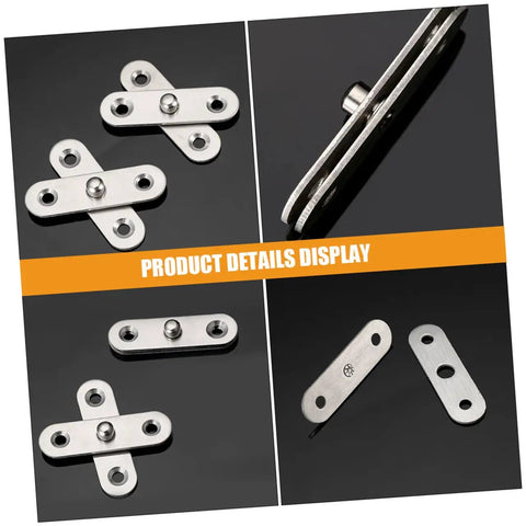 360 Degree Rotatable Hidden Door Pivot Hinge Set Made From Stainless Steel For Secret Doors And Concealed Entrances Pro Grade Heavy Duty Hinges