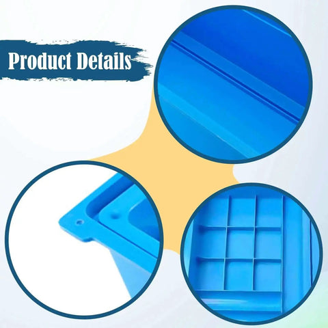 Heavy Duty Sewing Machine Sliding Drawer Organizer Double Storage Container for bobbins and tools with multiuse compartments