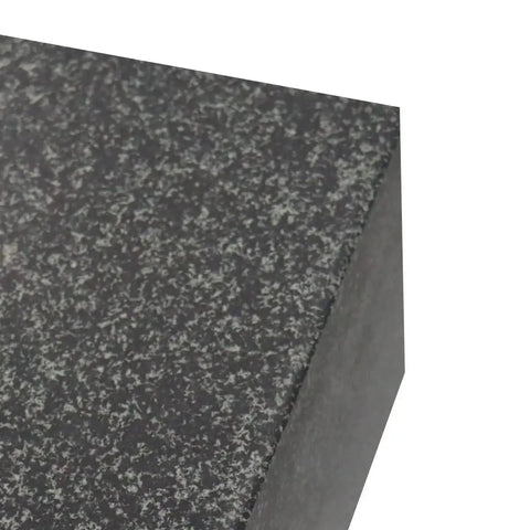 Corner view of Grade A Granite Surface Plate 400 X 250 X 60 Mm for precision inspection and layout, ultra stable, non magnetic