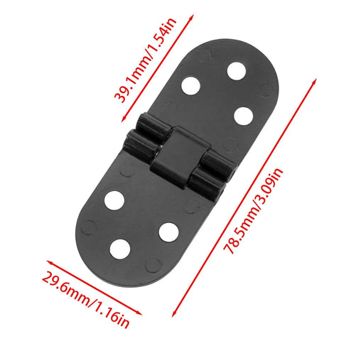 Flippable 180 Degree Folding Table Hinges Set For Cabinets Rear Covers And Closet Doors Durable Zinc Alloy With Black Finish Easy Install High Load Bearing 4 Pack By VAKTOK