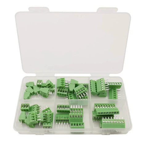 Must Have Breadboard Friendly 2.54mm 0.1 Inch Pitch Mini PCB Mount Screw Terminal Block Connector Set With 2P 3P 4P 5P 6P 8P Options