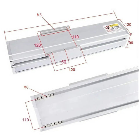 Go-To Heavy Duty Linear Stage Table With Four Inch Stroke For CNC Motion, Beefy 1605 Ball Screw, Fully Enclosed, Waterproof