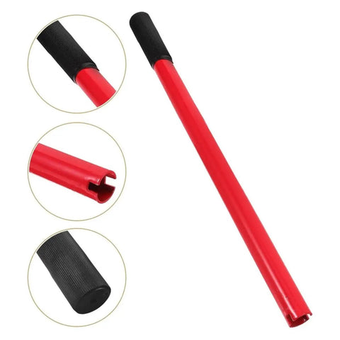 Hydraulic Bottle Jack Handle Replacement For Floor Jacks Red Vertical Car Jack Handle Sleeve Portable Durable 2T To 3T Capacity