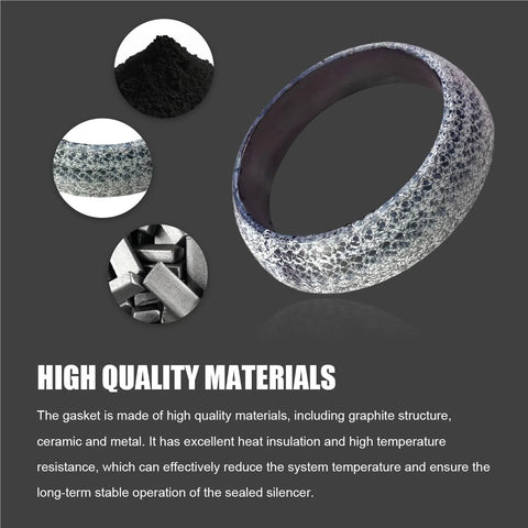 65mm graphite exhaust gasket donut for car exhaust, high-temp manifold and downpipe flange seal