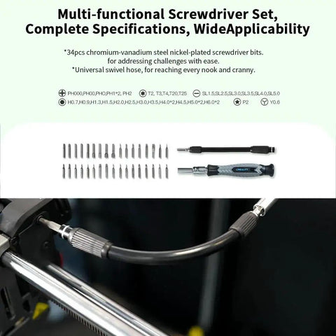 All In One 3D Printer Tool Kit 74 Piece Pro Grade Maintenance Set With Deburring Tool Nozzle Cleaner Screwdrivers Removal