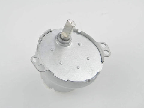Top view of 12V DC Geared Motor JS-50 with D Shaft 70 RPM CW CCW Direction Low Noise Iron Shell POM Plastic Gears