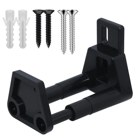 Barn Door Floor Guide With Adjustable Wall Mount For Easy Installation RV Sliding Door Guide With Screws Black Finish