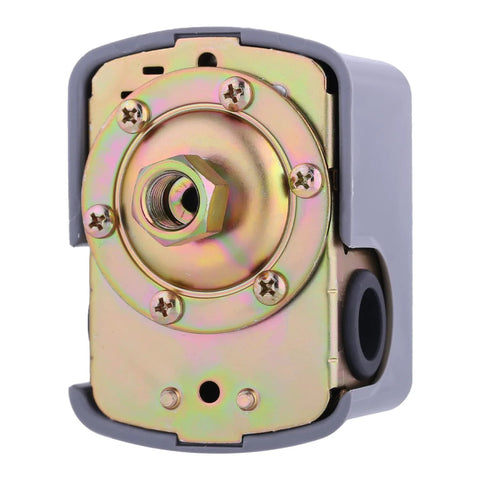 Pumptrol pressure switch 30-50 psi for well pump, gray plastic housing with metal mounting plate