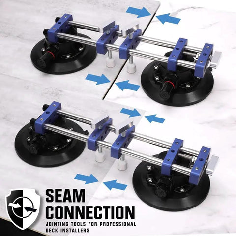 Seam Setter 2 Pack With 7-Inch Vacuum Suction Cups for Seam Joining Leveling on marble countertop