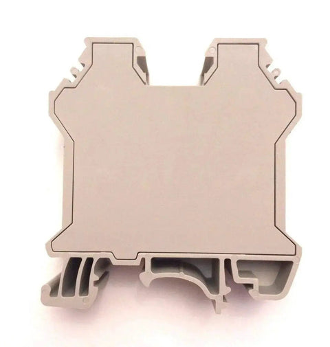 Front view of DK35N DIN Rail Terminal Block Screw Type UL 600V 150A One Zero To Twelve AWG Pack Of 5 for harsh environments