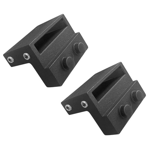 2 Pack Barn Door Stopper For Sliding Barn Door Flat Track Aluminium Alloy With Powder Coated Black Finish Fit Width One And Seven Sixteenths Inches