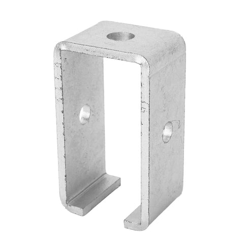 Heavy Duty Trolley Track Hanger Bracket For Sliding Doors And Wardrobes, Stainless Steel Intermediate Support, side view