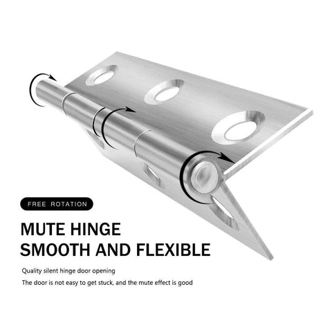 Door hinge, stainless steel, 2.15 x 1.3 in, set of 10 for home furniture hardware