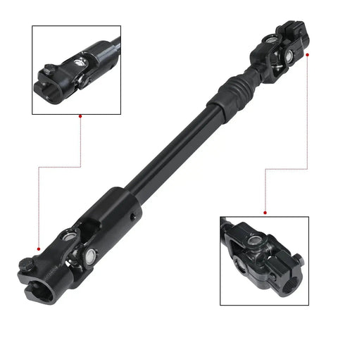 Adjustable Steering Column Shaft With U Joint For Jeep Cherokee Comanche, showing details of U-joint connections