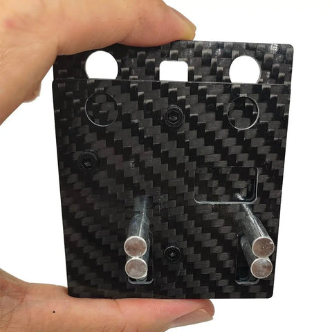 Front view of DIY Carbon Fiber Welding Jigs For Soldering Small Station With Pocket Hole Jig And Wire Jig Lightweight and Secure Clip Design.