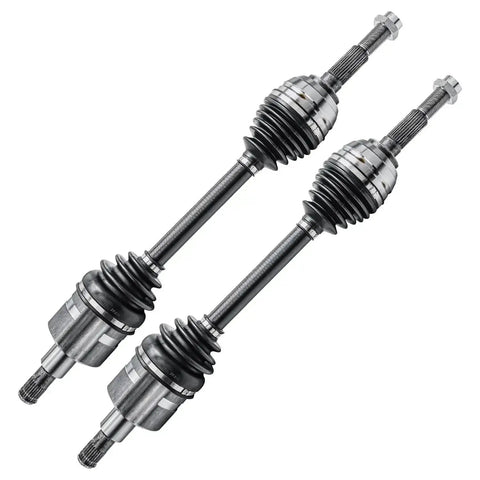 4WD 6Pc Front CV Axle Kit For Chevy Trailblazer GMC Envoy Buick Rainier Saab 9 7X Isuzu Ascender Oldsmobile Bravada, two axles shown