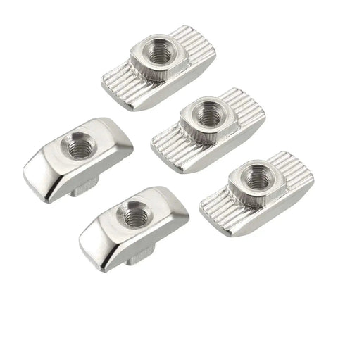Reliable M4 T Slot Nuts Hammer Head Fastener Nuts For Aluminum 40x40 Profiles Nickel Plated Carbon Steel Set Of 50 Durable Rust Resistant