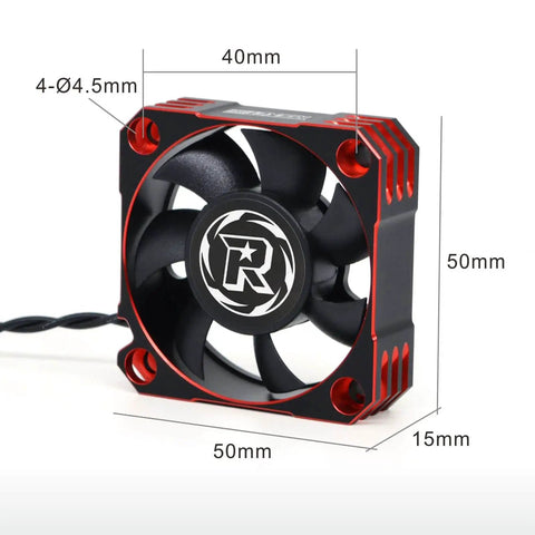 Fifty Millimeter RC Cooling Fan With Ten Thousand RPM Dope Brushless Motor Heatsink And ESC Cooling For One Fifth Scale RC Cars