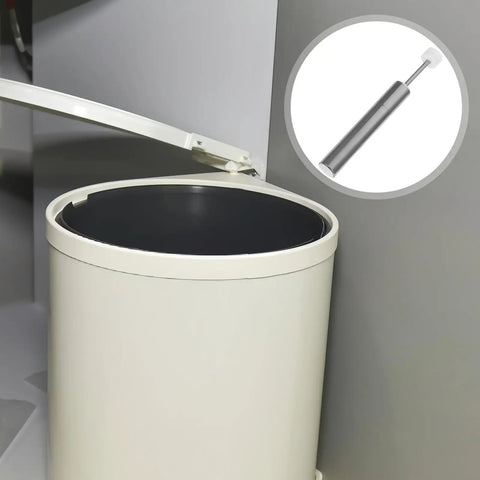 Soft Close Trash Can Dampers Kit 8 Pieces For Silent Smooth Lid Closure Hinge Mechanism Replacement In Steel And Plastic Ideal For Home Kitchen Office Use Reduces Noise And Slams Easy Fit By DOITOOL