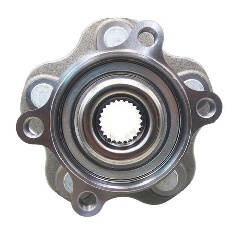Front view of AWD Rear Wheel Bearing and Hub Assembly Replacement Fits Nissan Juke 2011-2017 and Nissan Rogue 2008-2020, 5 Lug Non ABS
