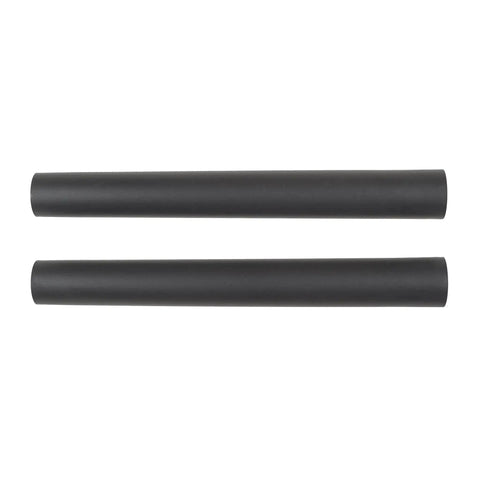 Two Point Five Inch Vacuum Hose Extension Wands Set Forty Inch Extended Reach For Wet Dry Vacuums Fits Two Point Five Inch Hoses Black Two Piece Cleaning Accessory For Hard To Reach Areas. Two black vacuum extension wands placed side by side, showing their straight and rigid form, compatible with 2.5-inch hoses.