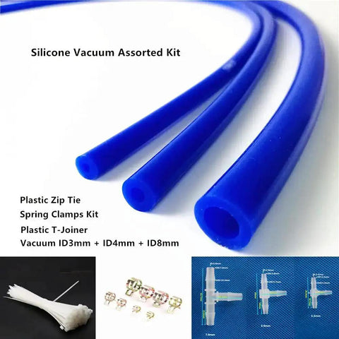 Blue Silicone Vacuum Hose Kit For Automotive Engine Turbo DIY Intake Or Radiator Hoses Universal High Performance 130 Psi