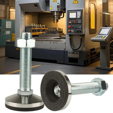 Heavy Duty Leveling Screw Leg With 3.94 Inch Diameter Base, 150 Millimeters Long, Adjustable Leveling Feet M30 Thread, 5500 Lb capacity