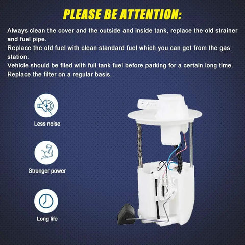 Fuel Pump Module Assembly E8874M Fits 2005 2006 2007 2008 Toyota Corolla And Matrix L4 1.8L shown with installation tips