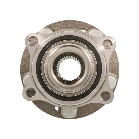 Front view of Front Hub Bearing Assembly For 2015 2021 Kia Sedona 5 Lug Without ABS Bolt On Direct Fit 30 Spline 4 Bolt Knuckle Mount