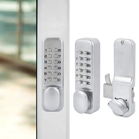 Zinc Alloy Mechanical Password Lock For Sliding Doors Keyless Home Security Lock For Kitchen And Balcony Durable Mechanical Code Lock