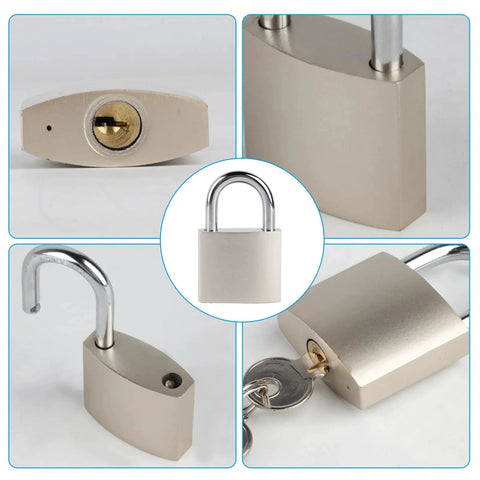 Stainless Steel Padlock Latch 5 Inch Heavy Duty Locking Hasps for Cabinets Closets and Doors with Keyed Lock Rust Resistant