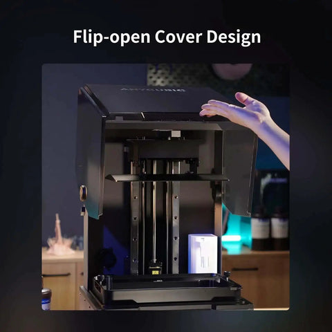 Flip-open cover of Resin 3D Printer With 13.6 Inch 7K Mono LCD Screen, Crazy Detailed Finish And Temperature Control