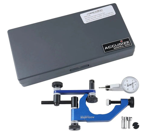 Precision Dial Test Indicator Kit With Universal Indicator Holder in fitted box, 0.03 inch by 0.0005 inch indicators, Accusize