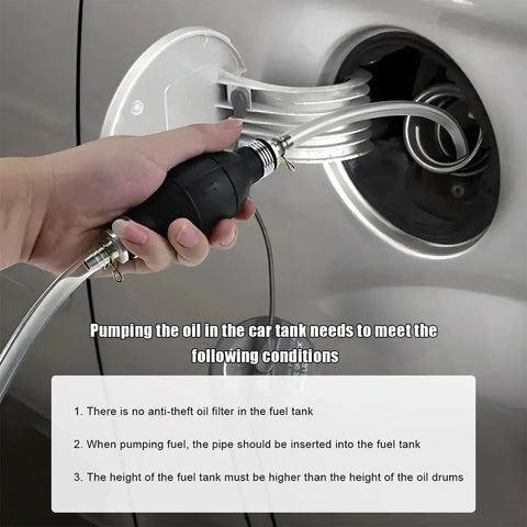 Using Go To Hand Fuel Transfer Pump With Rubber Primer Bulb 6mm And One Quarter Inch Manual Fuel Primer Bulb For Gasoline And Diesel