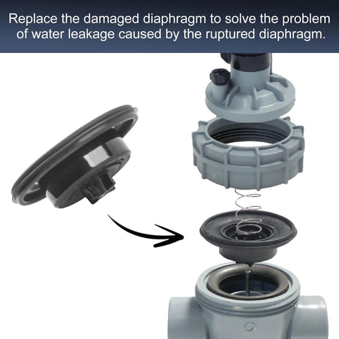 Aulpq replacement diaphragm kit for Irritrol irrigation valves 2400/2600/2700DPR, 3/4–1 in; diaphragm, spring, and cap shown