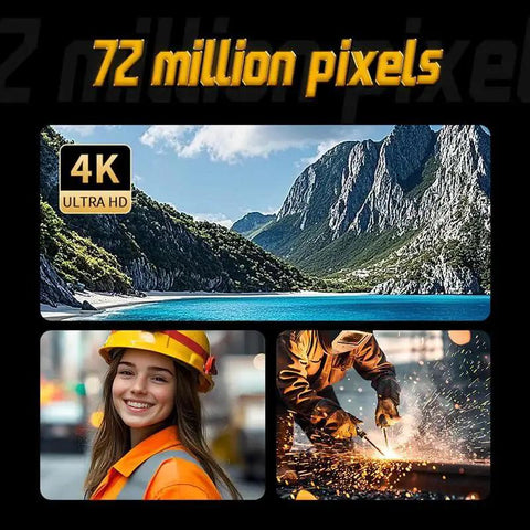 Industrial 4K 72MP Intrinsically Safe Camera With IP54 Explosion Proof Zone 1 Rating, showcasing high-resolution footage.