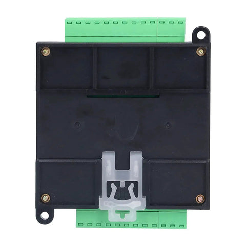 Back view of Industrial 12V Programmable Logic Controller with Relay Output and Base Plate for plug-and-play control of DC motors.