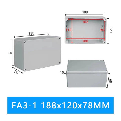 Rugged Explosion-Proof Push Button Switch Box Cast Aluminum IP67 Weatherproof Junction Enclosure dimensions 188x120x78mm