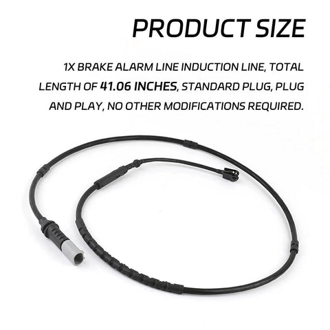 Brake wear sensor cable for BMW F20/F21/F30/F31; 41.06-inch black induction line with standard plug