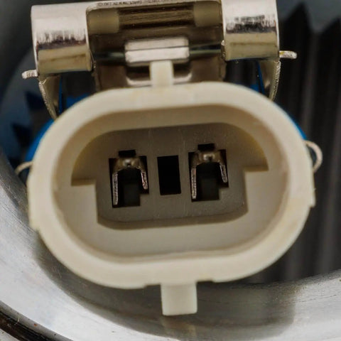 Close-up of electrical connector on Wheel Hub Assembly with Pre-Pressed Bearing and Integrated ABS Speed Sensor for Century 3.1L V6 FWD