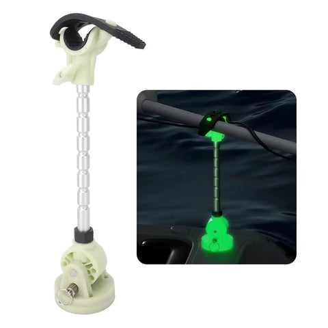 Trolling motor stabilizer mount with adjustable aluminum rod and locking clamp for Minn Kota Terrova PowerDrive
