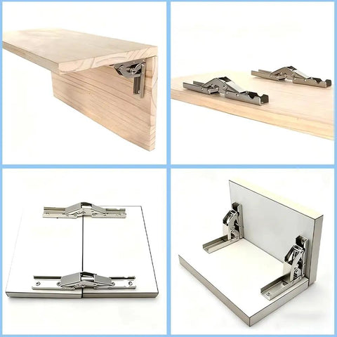 Sleek Invisible Concealed Hydraulic Buffer Cabinet Hinges for Effortless Quiet Closing and Space Saving Design on wooden panels