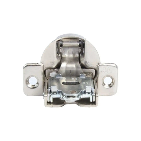 Front view of 50 Pack Cabinet Hinges With Soft Close, 108 Degree Opening, 1 Inch Overlay, screw-on, compact design for kitchen cabinets.