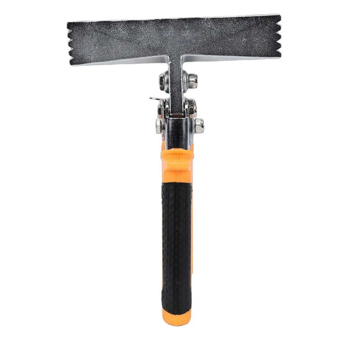 Front view of Metal Bending Tool With 6 Inch Straight Jaw Pliers for HVAC Systems, featuring ergonomic non-slip handle and safety lock.