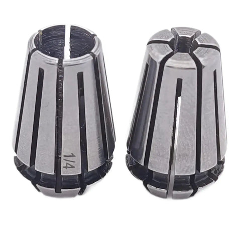 Spring Collet Set for CNC Milling Lathe Tools 1/8 and 1/4 Inch Collet Chuck With Self Release Design High Precision 65Mn Material