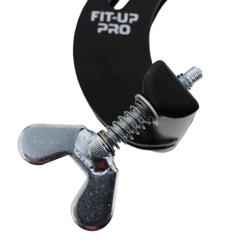 Close-up view of PDQ 1220 Small Pipe Clamp showing stainless tips and adjustment screw for 1 to 3 inch pipe fitting by B and B.