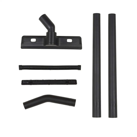 1.5 Inch Diameter Wet Dry Vacuum Accessory Kit With 2 Extension Wands, Elbow Grip, 12 Inch Floor Nozzle, Brush, Squeegee Inserts